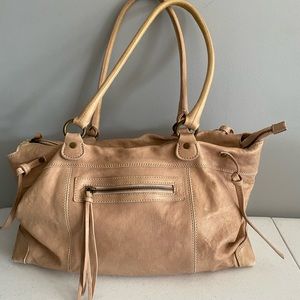 Pinkish Tan Garnet Hill bag.